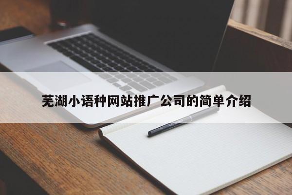 蕪湖小語(yǔ)種網(wǎng)站推廣公司的簡(jiǎn)單介紹