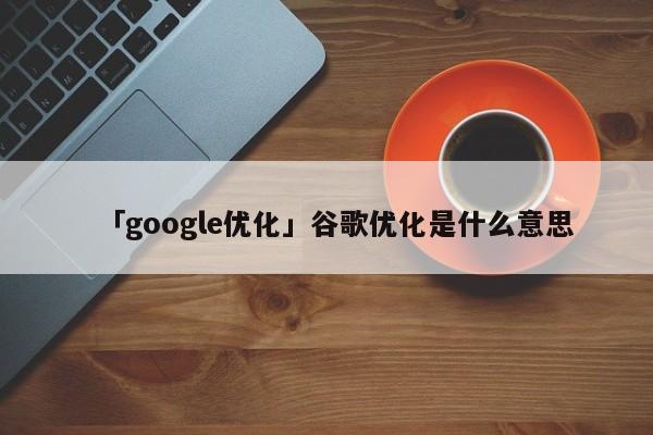 「google優(yōu)化」谷歌優(yōu)化是什么意思