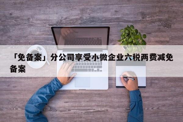 「免備案」分公司享受小微企業(yè)六稅兩費(fèi)減免備案